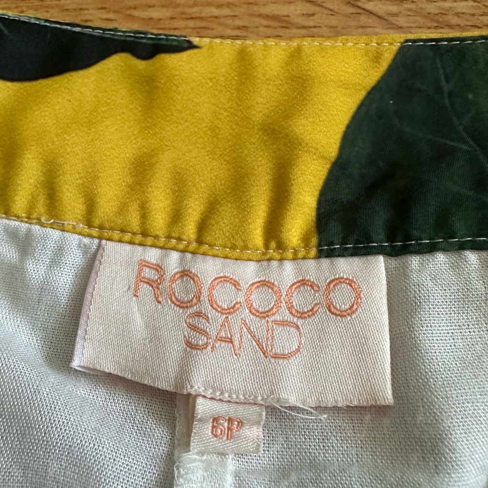 ROCOCO SAND Aprile Floral Yellow Maxi Skirt Size 6P - Picture 6 of 16